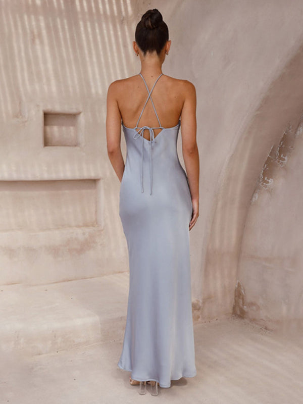 Halterneck- Backless Elegant Dress
