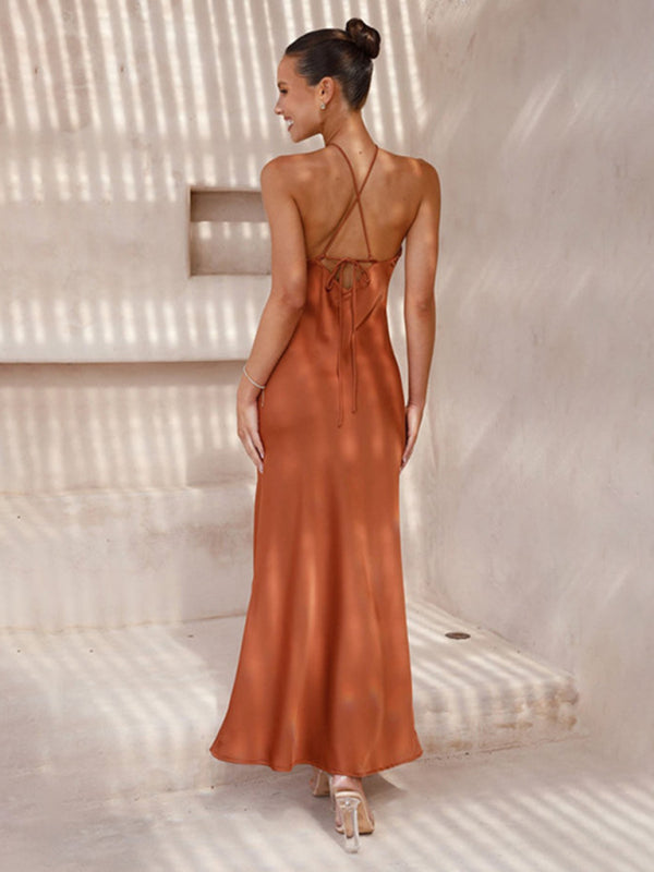 Halterneck- Backless Elegant Dress