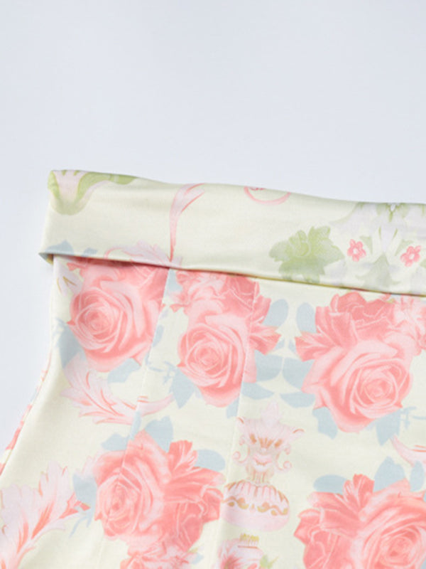 Lalas-printed breast-hugging