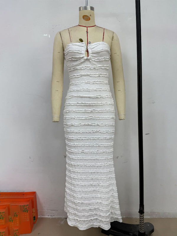 Royal -  fit tube top hip dress