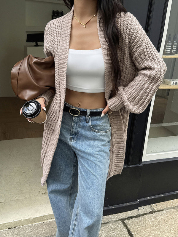 Casual woolen coat sweater