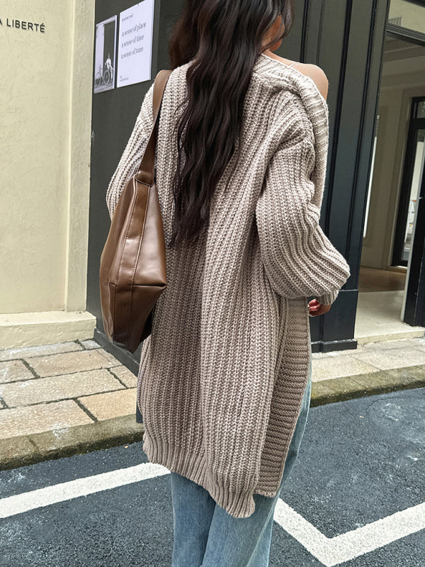 Casual woolen coat sweater