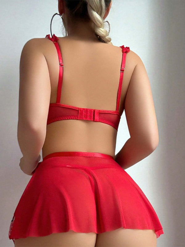 Lambo - see-through seductive lingerie set (3 pieces)